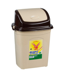 Контейнер для мусора пластиковый  7л бежевый Ар-Пласт 02030