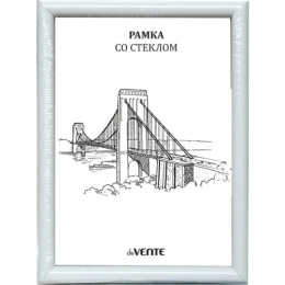 Фоторамка 21х30см пластиковая Devente серия 1 стекло белая 9027030