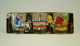 Набор стопок стеклянных Ода 6шт. 50мл Крепкие напитки, в п/у Декостек 1250-Д