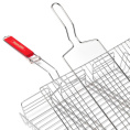 Решетка для барбекю хромированная 43х33х6см глубокая Appetite MD-4333