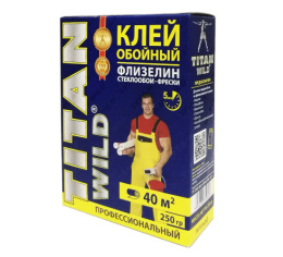 Клей обойный Titan Wild флизелиновый 250г, в коробке Titan Wild