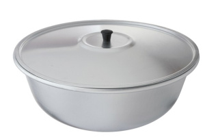 Миска алюминиевая 360мм 10л с крышкой Scovo МТ-037