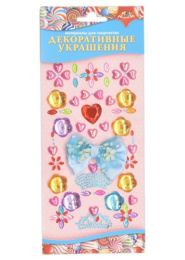 Материалы для творчества. Декоративные украшения. Цветочки и бантик №1 С3764-03