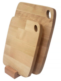 Доски разделочные деревянные береза набор 2шт. на подставке прямоугольные 170х222мм, 210х275мм (вертикально) Guter Baum 374757m