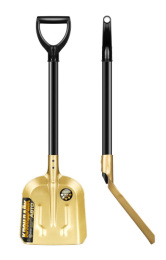 Лопата автомобильная совковая закаленная сталь 23х28х87см, 1,4мм, с ребрами жесткости, деревянный черенок, V-ручка, Клондайк зол Центроинструмент 2276-ч