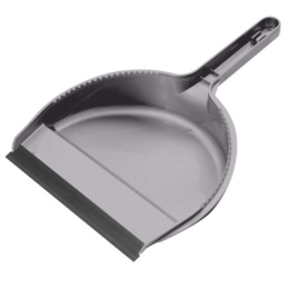 Совок пластиковый для мусора Etna с резиновой кромкой, серый Homver 221230235/03