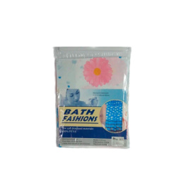 Штора для ванной ПВХ 180х180см, кольца, дизайн микс Радужный Дом РД64436