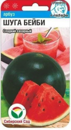 Арбуз Шуга Бейби  5шт. цветной пакет Сибирский сад