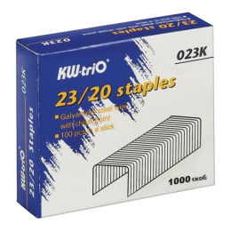 Скобы для степлера №23/20 KW-trio 1000шт. -023K