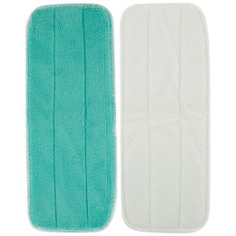 Насадка для швабры МОП плоская из микрофибры с липучками 12х32см, размер рамки 10х30см Рыжий кот MopM1-H/310307