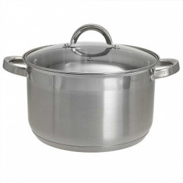 Кастрюля из нержавеющей стали  6,6л 240мм стеклянная крышка, Standart Webber BE-114/2