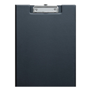 Планшет с крышкой OfficeSpace А4, ПВХ, черный ППС_49763