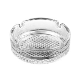 Пепельница стеклянная круглая d-10,6см рифленое дно ОСЗ 04с1162