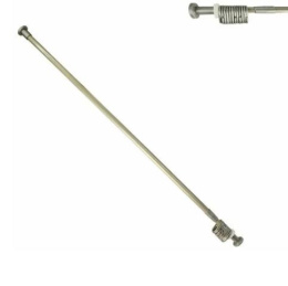 Карниз для ванной комнаты раздвижной прямой с кольцами 110-220см хромированный Океан 509-09