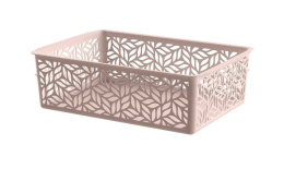 Корзина универсальная пластиковая  2,0л 23х16х7см Linden бежевый IDIland 221313127/06