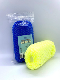 Мочалка для тела крупной вязки Уралочка 17х8,5х4см Pride М010