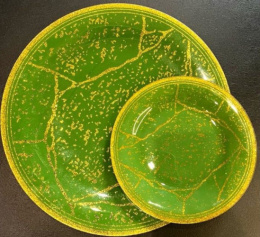 Набор тарелок стеклянных 7шт. мелкие (1шт.-300мм, 6шт.-180мм) в п/у Royal Glass 7001/003