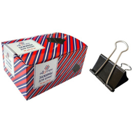 Зажим 75мм Attomex, металлический, черный 4131501 ЦЕНА ЗА УПАКОВКУ