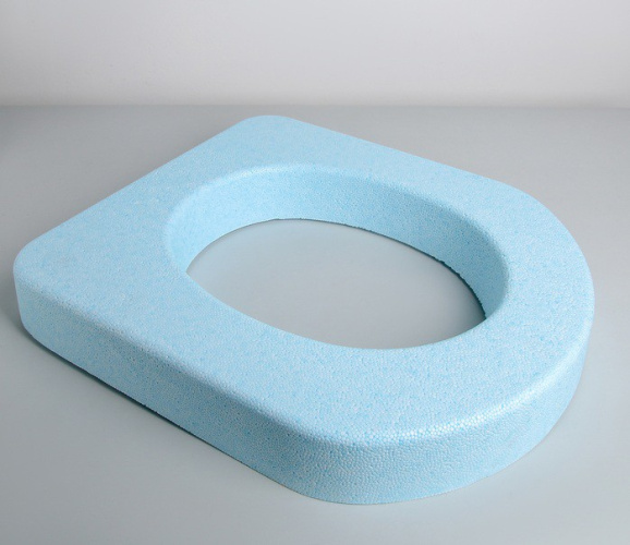 Сиденье для унитаза пенопласт, голубой С3