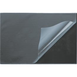 Коврик настольный Devente 490х650мм, ПВХ, с откидным прозрачным клапаном, черный 4101800