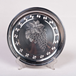 Поднос из нержавеющей стали круглый d-38см лайт 472