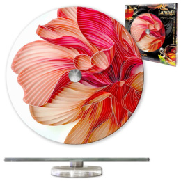 Блюдо стеклянное круглое вращающееся 285мм, в п/у Larange 105-514