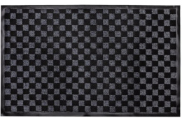 Коврик придверный влаговпитывающий на резин. основе жаккард 90х150см серый ComeForte