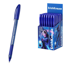 Ручка шариковая ErichKrause Ultra U-109 Stick & Grip Original, синяя, 1мм 47608