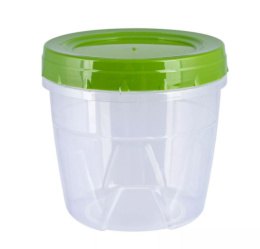 Емкость для продуктов пластиковая с завинчивающейся крышкой 0,50л Полимербыт С432