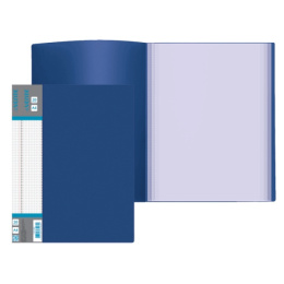 Папка с  20 файлами Devente Daily А4 500мкм, непрозрачная синяя 3101407