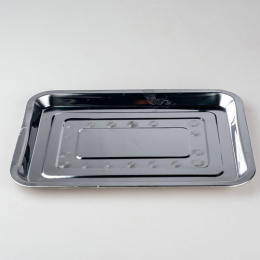 Поднос из нержавеющей стали прямоугольный 35х50х2см 463