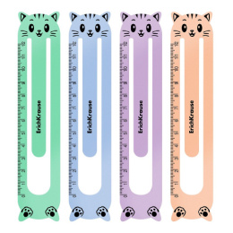 Закладка ErichKrause Matt Pastel Bloom фигурные ассорти, 4шт. в упаковке 61228 ЦЕНА ЗА УПАКОВКУ