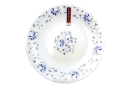 Тарелка стеклокерамическая мелкая 240мм Синяя вуаль Коралл LHP95-1059