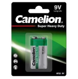 Батарейка  солевая "крона" Camelion Heavy Duty 6F22 ( 1шт. на блистере) ЭН-1672