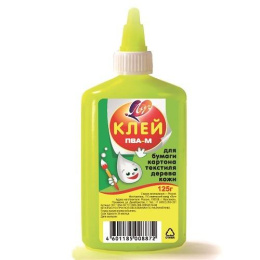 Клей ПВА  125г ПВА-М Луч, желтый флакон 20С 1354-08