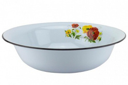 Миска эмалированная 4,0л с декором Магн Эмаль Магнитогорск 0314/4