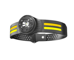 Фонарь налобный аккумуляторный светодиодный 1LED, 3 режима работы, в блистере Облик 2072