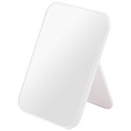 Зеркало косметическое настольное в пластиковом корпусе прямоугольное 14х20см, белый Рыжий кот 108713