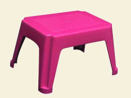 Табурет пластиковый низкий 19см цвета в ассортименте БЗПИ 321030