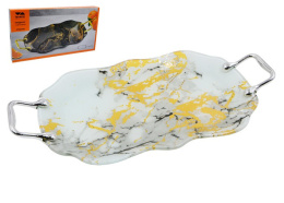 Блюдо-поднос стеклянное 420х210мм с ручками, в п/у Lavenir S320435H-HH043W