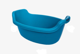 Таз пластиковый овальный 18л с ручками, цвета в ассортименте БЗПИ 321708