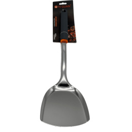 Лопатка из нержавеющей стали 36х9,5см прорезиненная ручка Радужный Дом РД72721