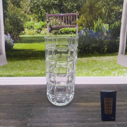 Ваза для цветов стеклянная h-20см d- 9,5см Радужный Дом РД20471