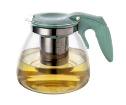 Чайник заварочный стекло+пластик 1,1л с металлическим фильтром Mentolo Mallony 910127