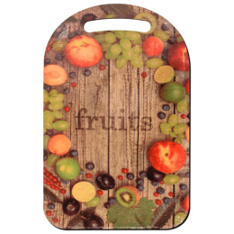 Доска разделочная из фанеры 290х185мм с рисунком Фруктовый рай Мультидом МБ18-75