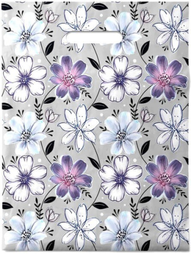 Пакет подарочный ПВД 30х40см 50мкм Ассоль ПВ3040АС