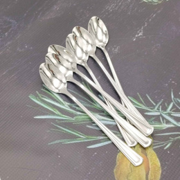 Набор ложек чайных из нержавеющей стали  6шт. Эстет, длинная ручка Радужный Дом РД86094