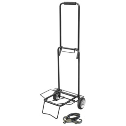 Тележка багажная BX-25ZP-2 металлические колеса, черная, до 25кг Рыжий кот 093530