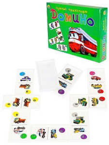 Домино детское Нужный транспорт, большое ИН-3301