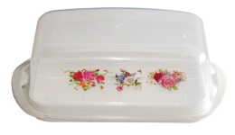 Масленка пластиковая прямоугольная 18х9х6,5см, цвета в ассортименте Ар-Пласт 05020